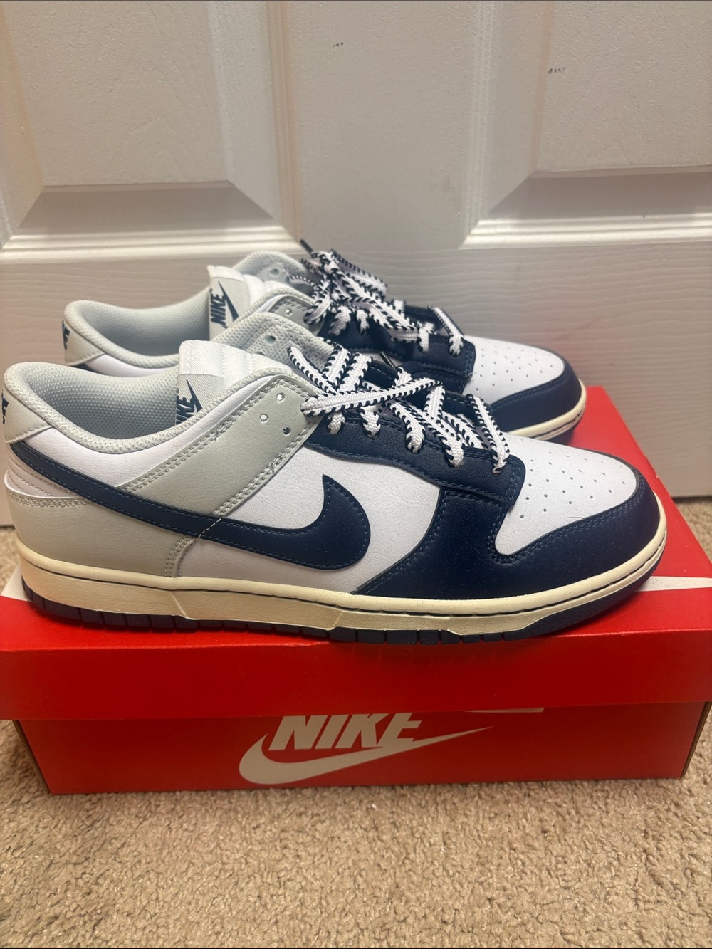 Nike Dunk Low Men’s Sneakers - Navy White